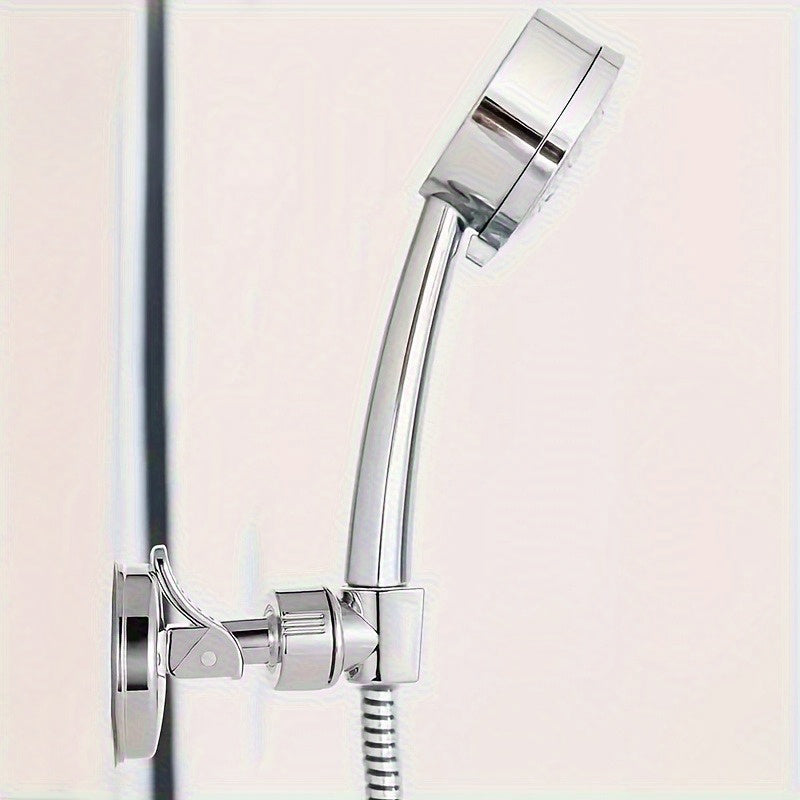 2-Pack Suction Cup Shower Head Holder - Adjustable Height No-Drill Bracket for Bathroom, Shower, Toilet, Home, Rental, No Nails No Drilling, Adjustable Swivel Lift, Anti-Slip Fixed Mount