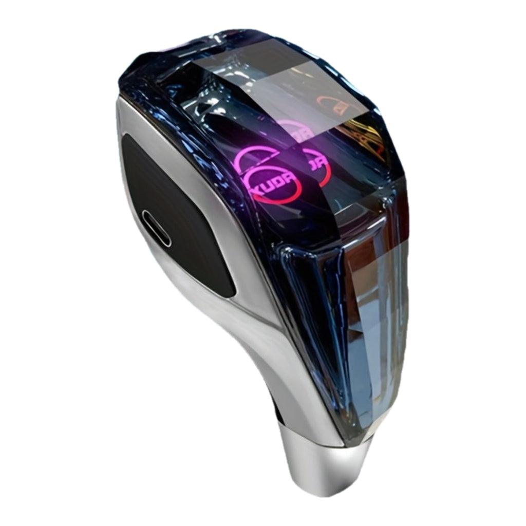 XUDA New Car Crystal Shift Knob, Crystal 7-Color LED Light Shift Lever, Plug and Play, Portable Side Interface, Comfortable Grip, Wear-Resistant & Scratch-Resistant, Fits Toyota Vehicles