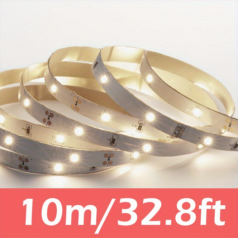 5V USB供电柔性LED灯带，每米30颗SMD2835灯珠，白色和暖白色可选，适用于卧室、电视背光、厨房、镜子和家居装饰