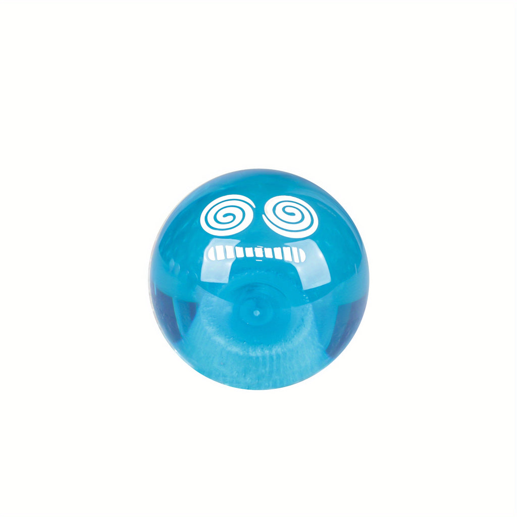 Universal Round Acrylic Shift Knob for Car Modification, Includes Three Installation Adapters