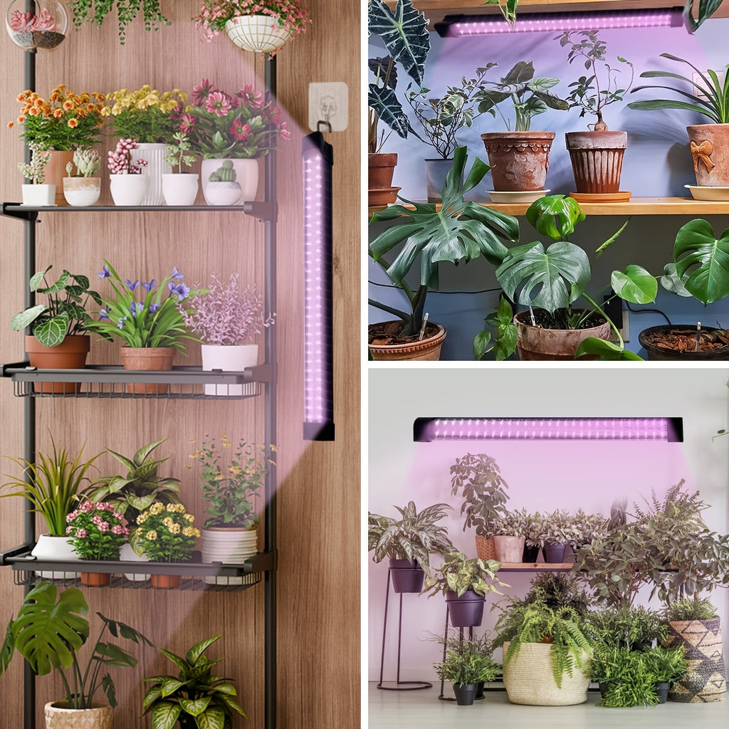 58/70 LED Beads Full Spectrum Plant Grow Light, USB Port, Hidden Hook Design, Multiple Installation Ways, Supplement Grow Light for Vegetables, Succulents, Flowers and Fruits, Complete Grow Lighting Coverage