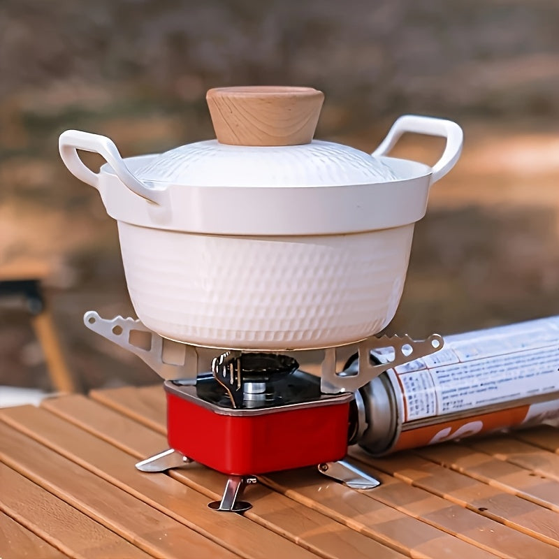Portable Windproof Camping Stove – Stainless Steel, Foldable Design, Ideal for Outdoor Adventure, Hiking and Picnic