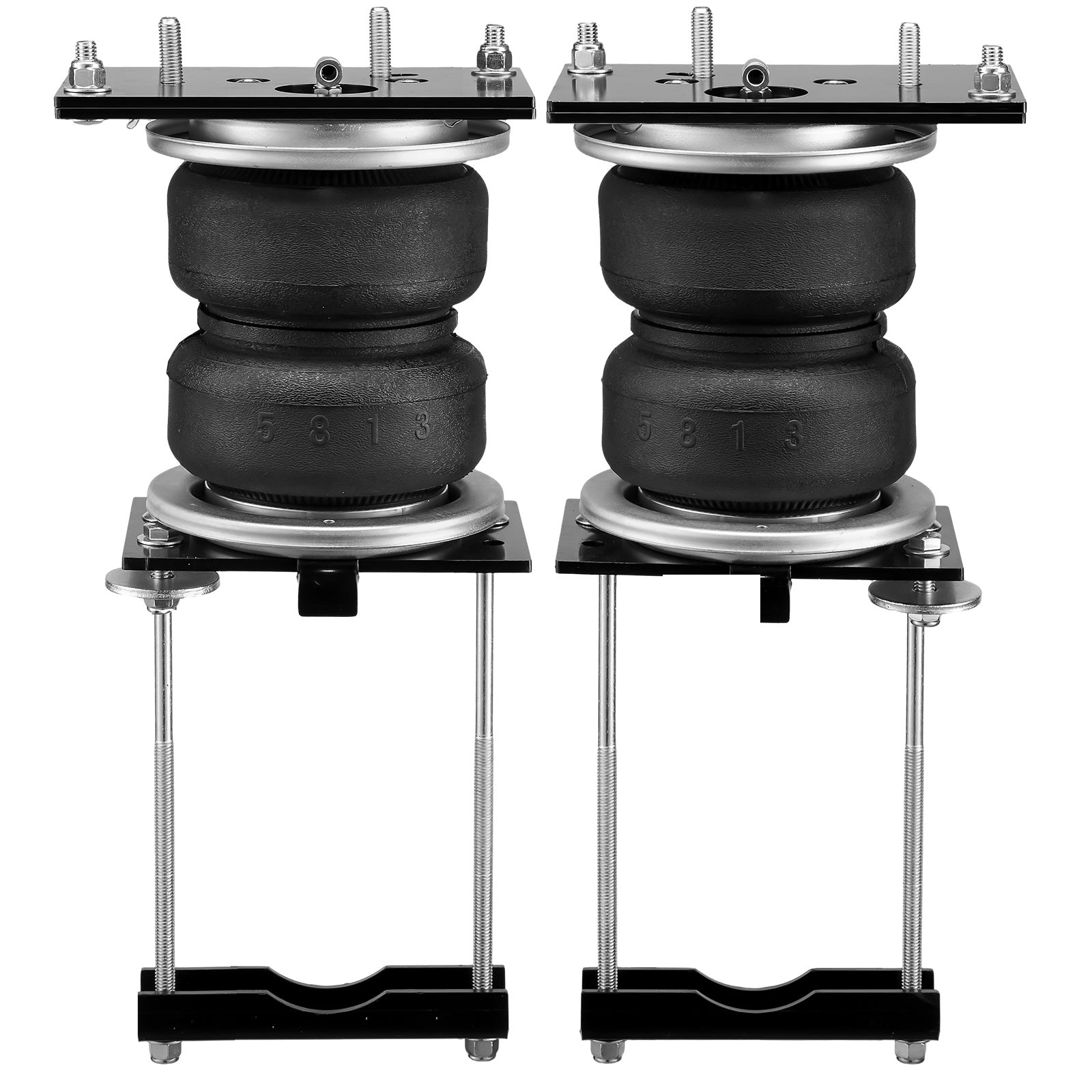 VEVOR Air Bag Suspension Kit, Air Spring Suspension Bag Kit, 5000 Lbs Load Capacity, 5 to 100 PSI