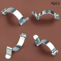 4 Pack Universal Air Filter Housing Clamp - Durable Metal Fastening Buckle, Secure External Box Connection for Other Vehicles