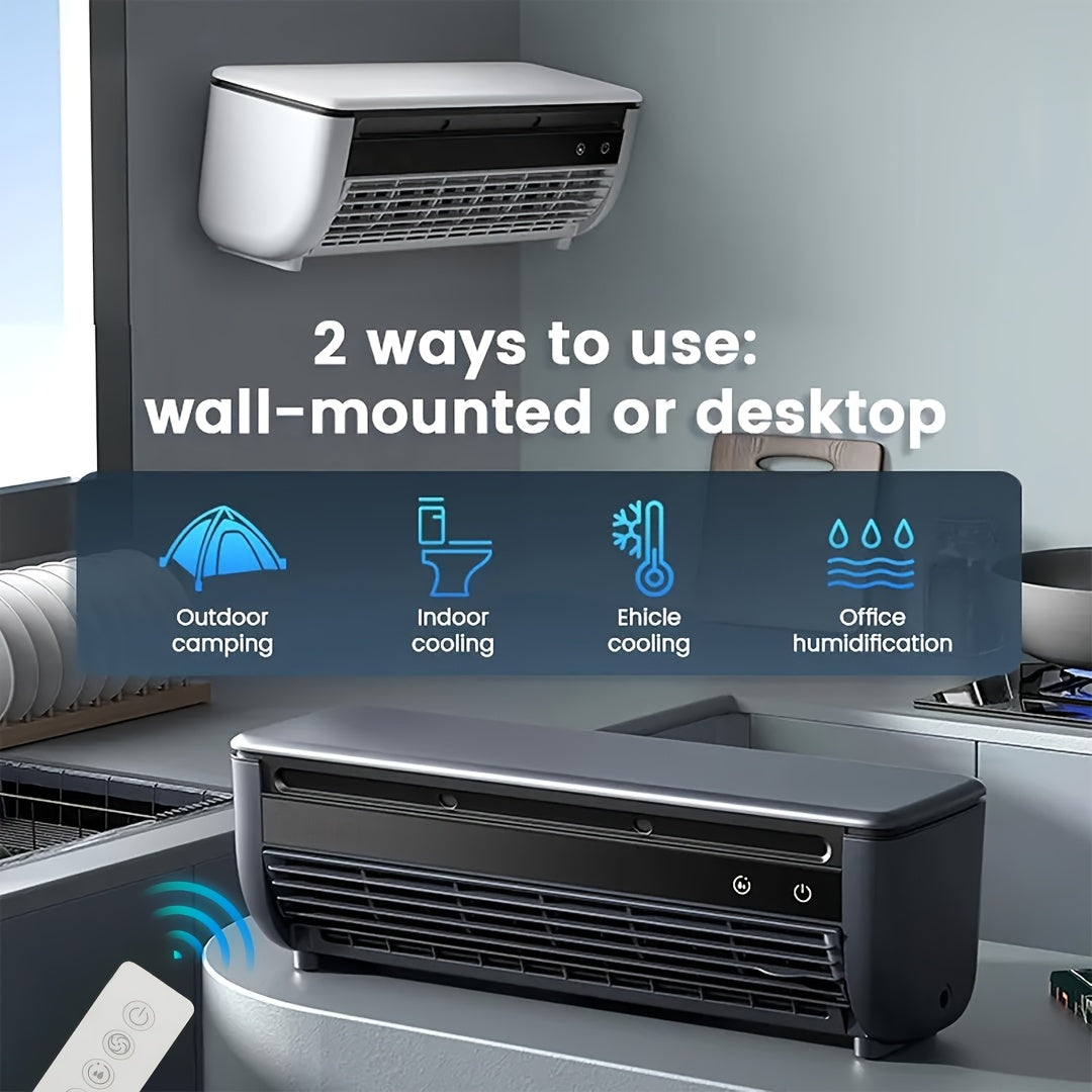Superconducting Ice Mist Air Conditioning Fan with Remote Control, Multiple Modes