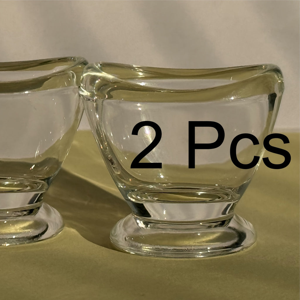 一組2個透明玻璃沖洗眼杯，方便沖洗眼睛，便攜式沖洗眼套組，適用於眼部沖洗、沖洗眼站