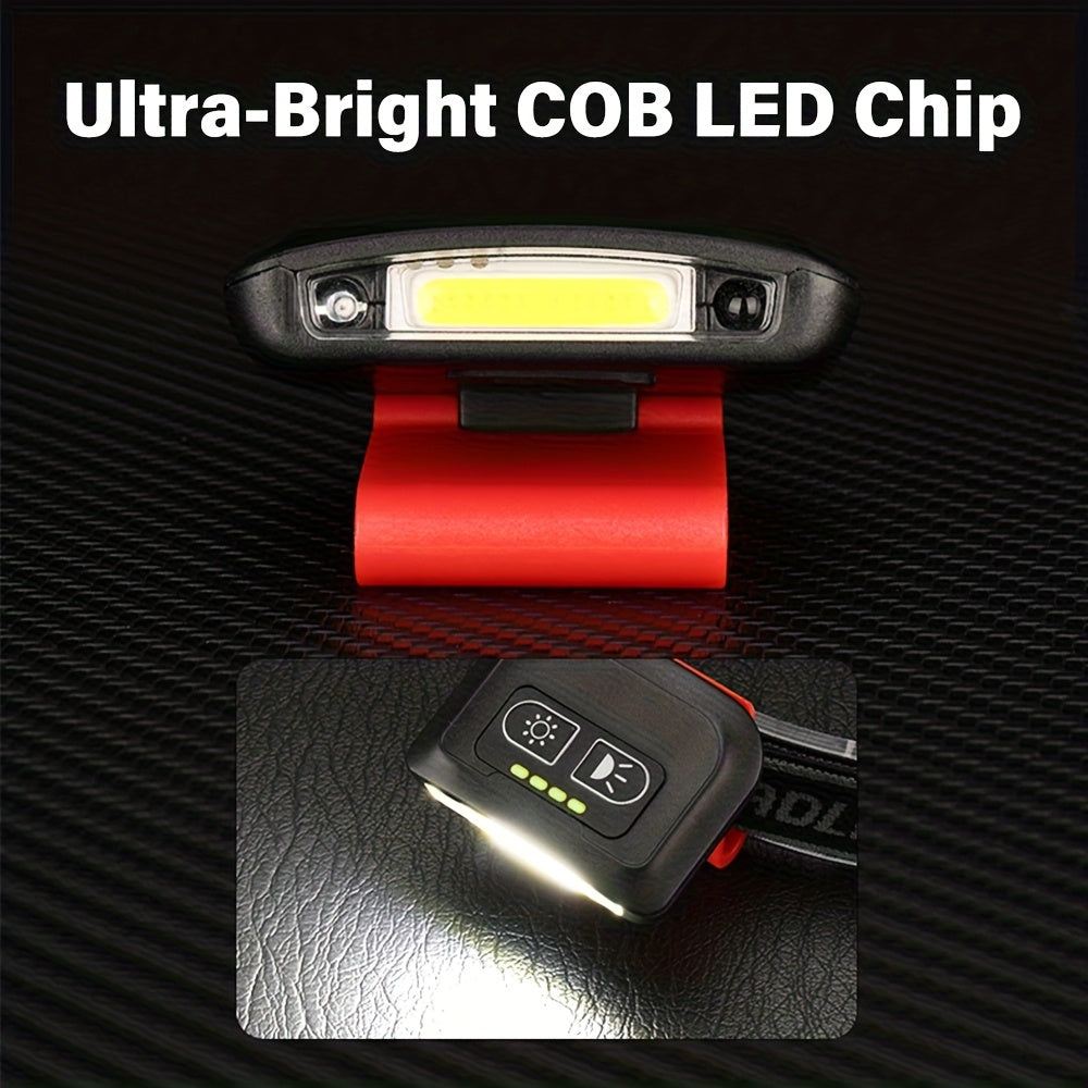 Super Bright LED Outdoor Camping Headlamp - Clip-On Cap Flashlight for Fishing, Camping, Hunting and Various Outdoor Sports, Perfect Gift