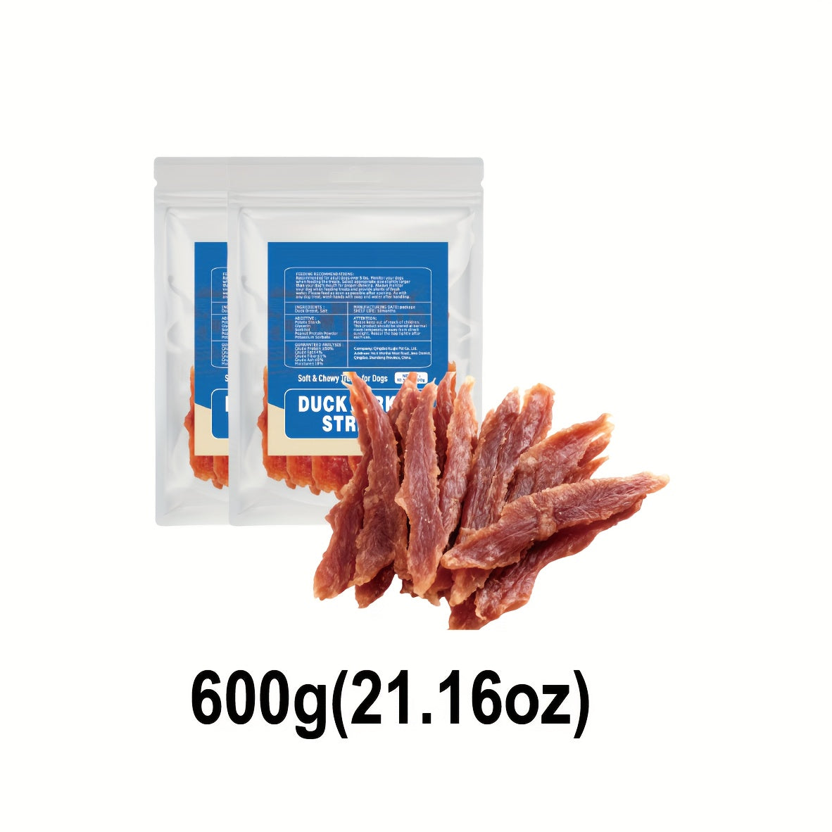 真烤鴨肉狗狗零食 - 單一成分天然鴨肉乾棒，高蛋白低脂肪健康訓練零食，適用於所有品種和尺寸，柔軟且有嚼勁的幼犬零食，適用於遵守命令、訓練和日常獎勵