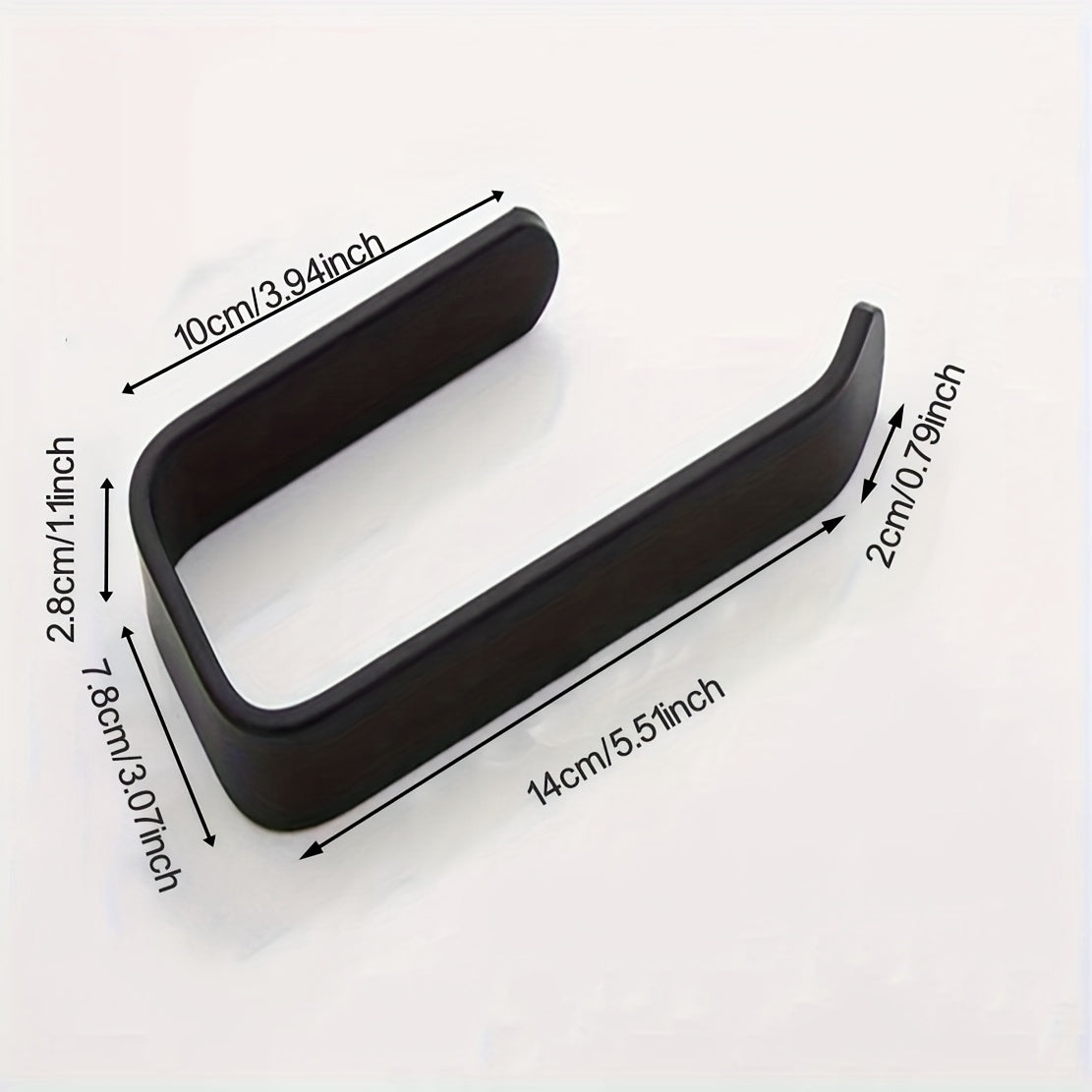 Self-Adhesive Freestanding Wall Mount Tissue Holder - Multi-Functional Paper Roll Holder for Bathroom & Kitchen