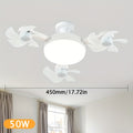 Drone Shaped Ceiling Fan with Light, LED Bulb with Remote Control, Dimmable Brightness, 3 Speed Levels, E26 Lamp Base, Quiet Operation, Lightweight & Easy Installation