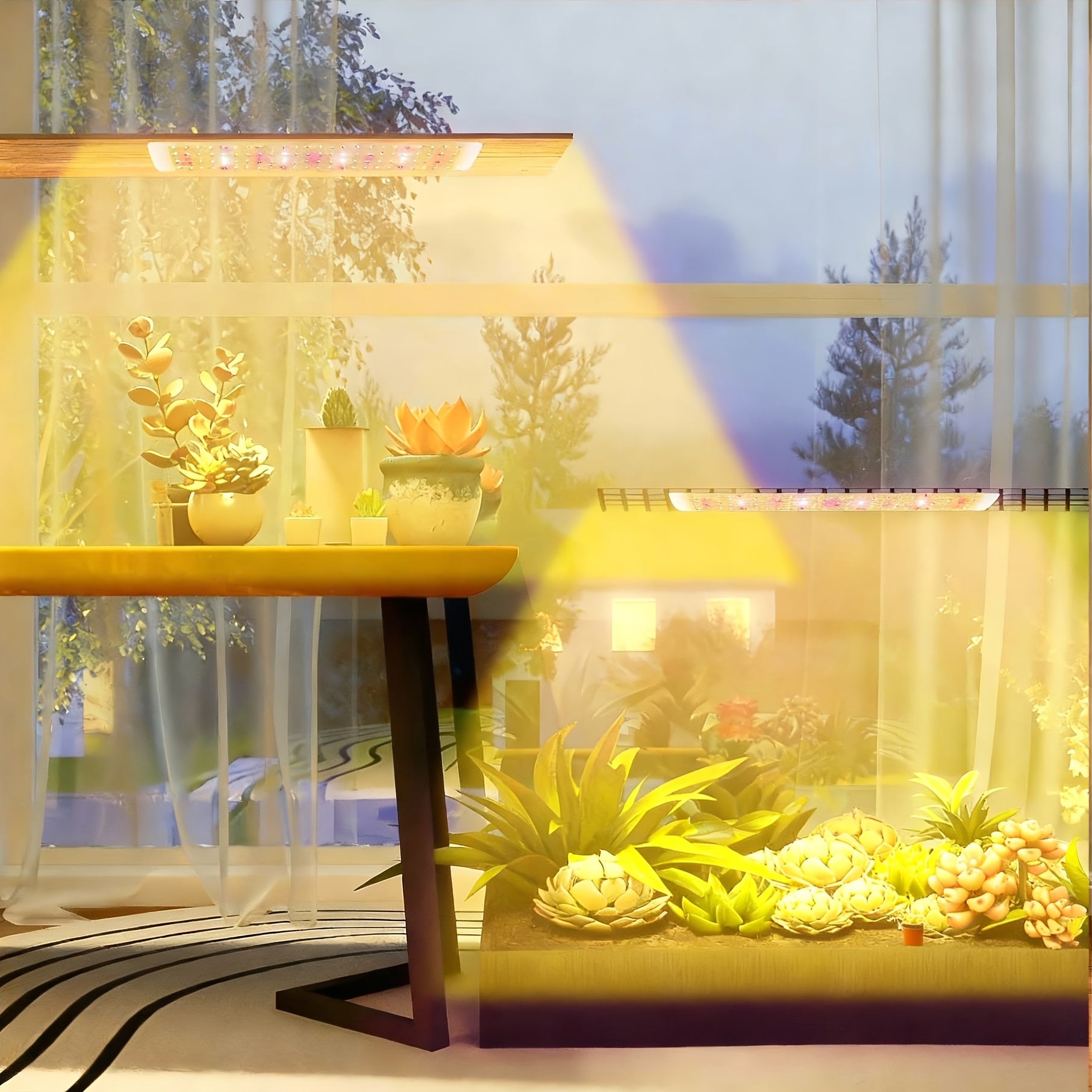 USB Powered LED Plant Grow Light, Full Spectrum Plant Light Strip with 4-Level Dimmable Brightness and Auto On/Off Timing Function. Built with 100 LED Beads, ideal for seedlings, vegetables, flowering plants and succulents