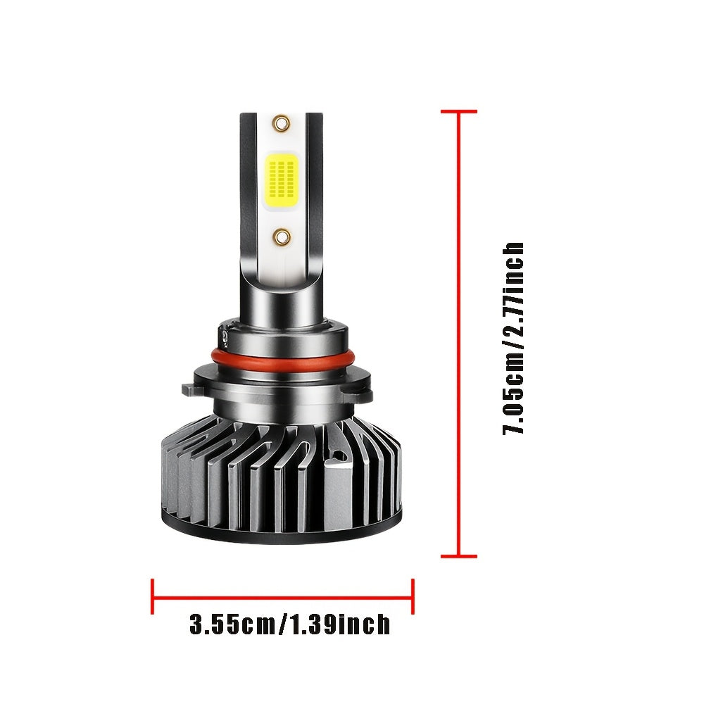 4 Pcs 6000K White LED Headlight Bulbs Hi/Lo Lighting Gimbal Light Bulb Set for Toyota RAV4 2016 2017 2018, No Battery Included