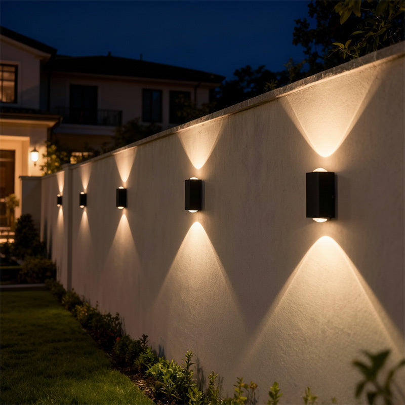 2 Pack Outdoor Wall Decorative Light, Convex Mirror Wall Lamp, 2 LED Outdoor Ambient Light, Multiple Colors Available, Portable Installation, Perfect for Garden Fences, Park Wall Decoration, Outdoor Wall Light, Festival Lighting, Solar Powered