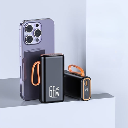 15800mAh Portable Power Bank, 66W Fast Charging Portable Charger, Dual USB Input and Three USB Output, Digital Display Screen, Suitable for iPhone 17/ 16/ 15/ 14/ 13/ 12 and More, Outdoor Emergency Backup, Travel Power Bank, Onthego Charging, Modern