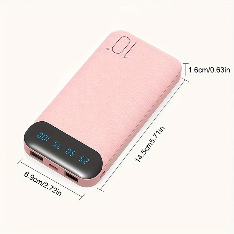 JONKUU 10000mAh Portable Charger with 22.5W PD & QC 4.0 Fast Charging, 3 Outputs + 2 Inputs, USB-C Input/Output, Compact Lightweight External Battery Pack for iPhone, Android Tablet, Phone, Multidevice Charging, Sleek Design, Sturdy Construction, Smartpho
