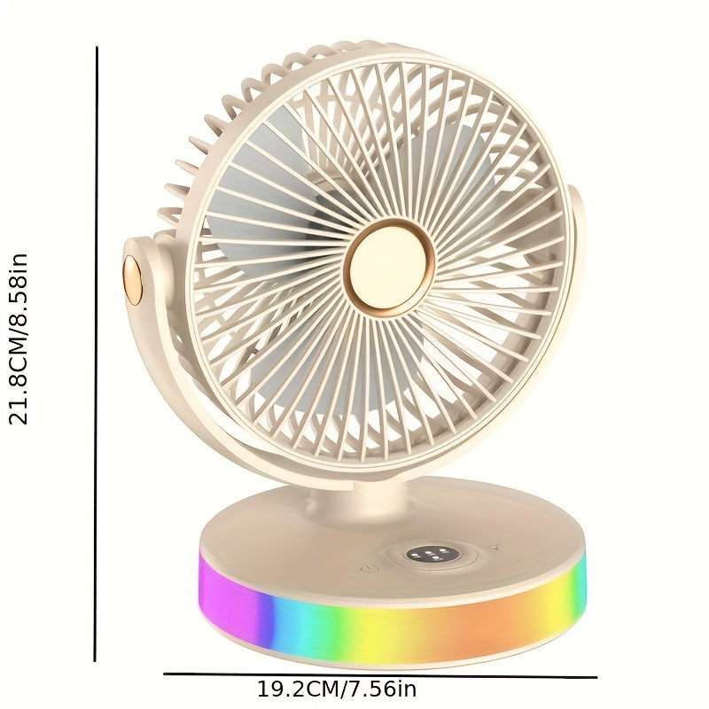 2025 New USB Portable Desktop Fan, Ideal for Office Home Dorm, Summer Cooling Essential