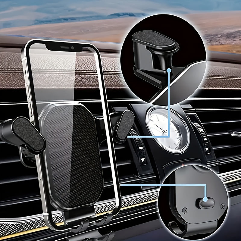 Car Air Vent Phone Holder – Universal Design, Easy Access, Hands-Free Navigation for Safe Driving