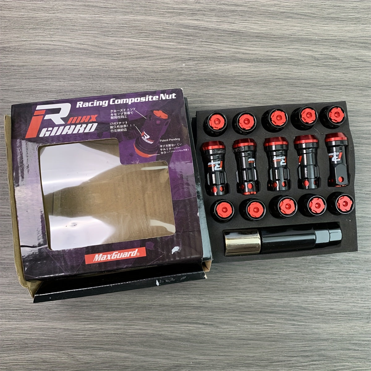 20pcs Racing Tire Nut Set, Thread M12*1.25, Universal Car Modification Performance Accessories