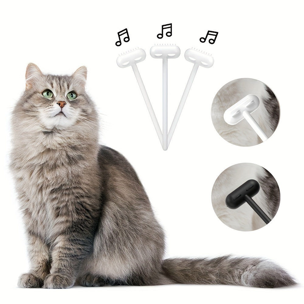 1件 随机颜色 宠物猫狗挠痒梳按摩梳，猫咪粘毛棒，逗猫玩具，适用于宠物猫咪狗狗去除跳蚤和头发