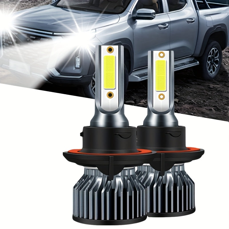 2-Pack 50000 Lumens H4 H7 H11 9005 HB3 9006 HB4 9004 9007 H13 High Power LED Car Bulbs 6500K 12V Car Light