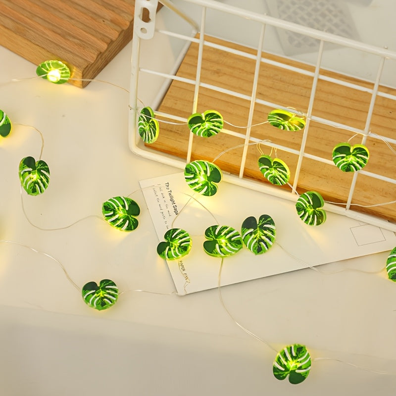 Luminarias室内装饰LED铜丝灯白色向日葵小雏菊龟背叶房间花园庭院节日装饰灯