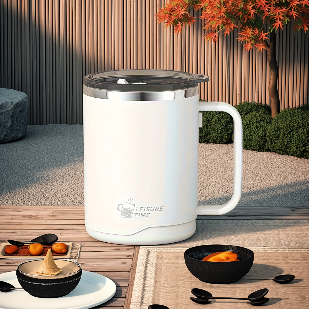 304 Stainless Steel Double Wall Mug, Insulated Coffee Milk Tea Cup, Japanese Style Creative Water Cup, Ideal Gift for Outdoor Adventures, Perfect Present for Ladies