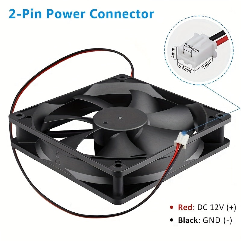 5V 12V 24V Computer Cabinet Cooling Fan, 5/6/7/8cm 3.54Inch 4.72Inch High Airflow Inverter Silent Power Supply Fan