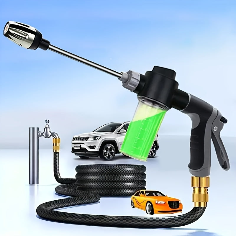 High-Pressure Car Wash Gun – For RV Exterior, Auto Detailing & Garden Hose Nozzle – Adjustable Spray Modes, Rust-Proof Design – Heavy-Duty Construction for Home & Commercial Use. Christmas & Halloween Gift