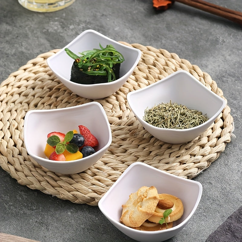 6Pcs Durable Shatterproof Mini Dessert Bowls, Reusable Vibrant Color Sauce & Dessert Bowls, Dishwasher & Microwave Safe, Perfect for Appetizers, Dips, Snacks, Fruits, Ideal for Kitchen, Outdoor Picnic, Party, Portable & Compact