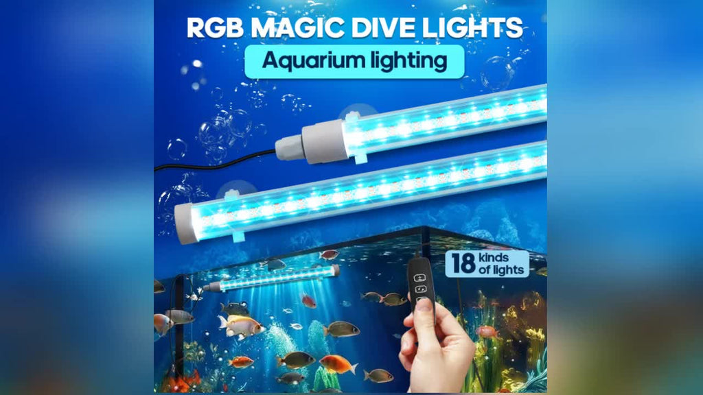 RGBW智能灯，USB供电，3种定时模式，防水材质，多种灯光模式，调光调色，动态模式，适合水族箱鱼缸卧室客厅橱柜走廊装饰