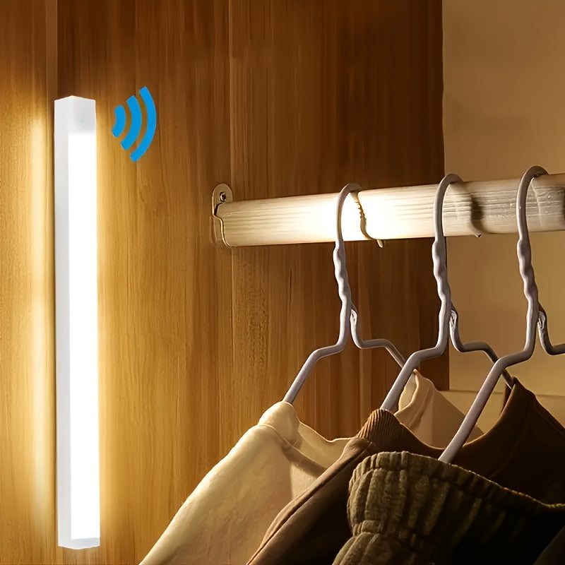 5-pack smart motion sensor night light, handheld, USB rechargeable design, no-wiring installation, warm white dual-color light optional, suitable for stairs, bedrooms, bathrooms, hallways, corridors, holiday/birthday gift
