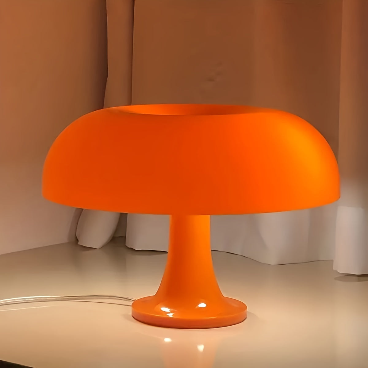 1 piece living room decorative lighting modern minimalist table lamp LED mushroom table lamp, desktop lighting lamp, for Christmas home decoration, Christmas ornament, room decoration, hotel bedroom bedside lamp