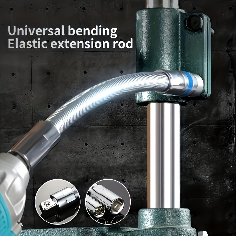 1pc, Chrome Vanadium Steel Extension Bar with 1/4-Inch Drive - High Torque, Flexible, and Rust-Resistant for Auto Repair
