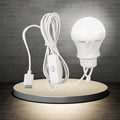 94.49-inch USB powered LED bulb with switch, portable camping light mini bulb lamp, suitable for outdoor fishing lighting, battery not included