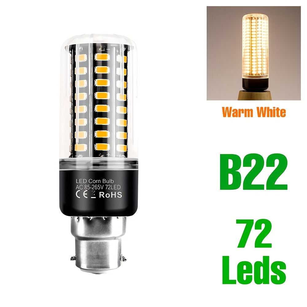 LED bulb E26/E27 corn light E14 indoor spotlight B22 ceiling light AC85-265V candle light 220V recessed downlight 110V flicker-free eye-protection pendant light for living room kitchen bedroom bathroom office