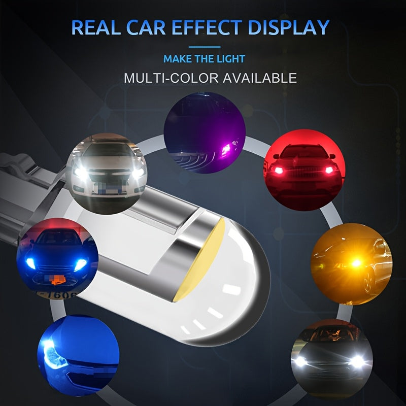 20-Pack T10 LED COB Car Mini LED Bulbs, Car Small Light, Super Bright Imported Chips, High Brightness Neon Light, Universal for Car and Motorcycle
