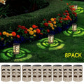 Solar Outdoor Garden LED Path Light, Suitable for Courtyard, Patio, Landscape, Flower Pot, Path Decoration (2/4/6/8-Piece Set)