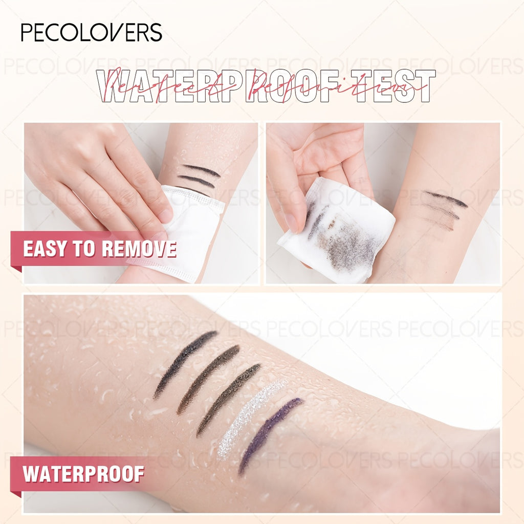 1支 PECOLOVERS 持久防水蓝色眼线笔 - 防晕染、防汗、易上手、速干、色彩鲜艳，打造时尚眼妆，适用于睫毛、睫毛嫁接、睫毛嫁接套装、睫毛嫁接套装
