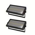 Professional LED stage lighting - 8-channel DMX512 strobe, chase light, with 8-level speed and color-changing effects, 960 pieces 5050 LED beads, 200W, universal voltage 110-240V, suitable for DJs, theaters, concerts