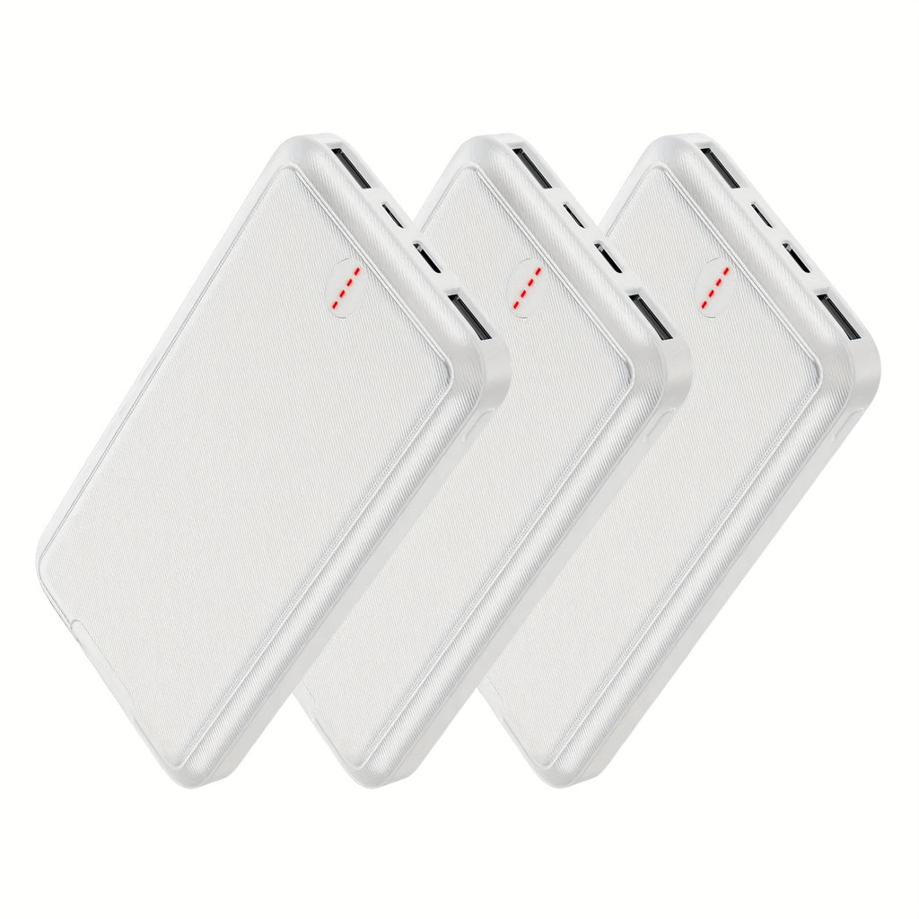 Christmas Carnival Price! 3 Sets Of 10000mAh Power Banks, 5V3A Fast Charging, Suitable for Both Mobile Phones And Tablets