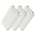 Christmas Carnival Price! 3 Sets Of 10000mAh Power Banks, 5V3A Fast Charging, Suitable for Both Mobile Phones And Tablets