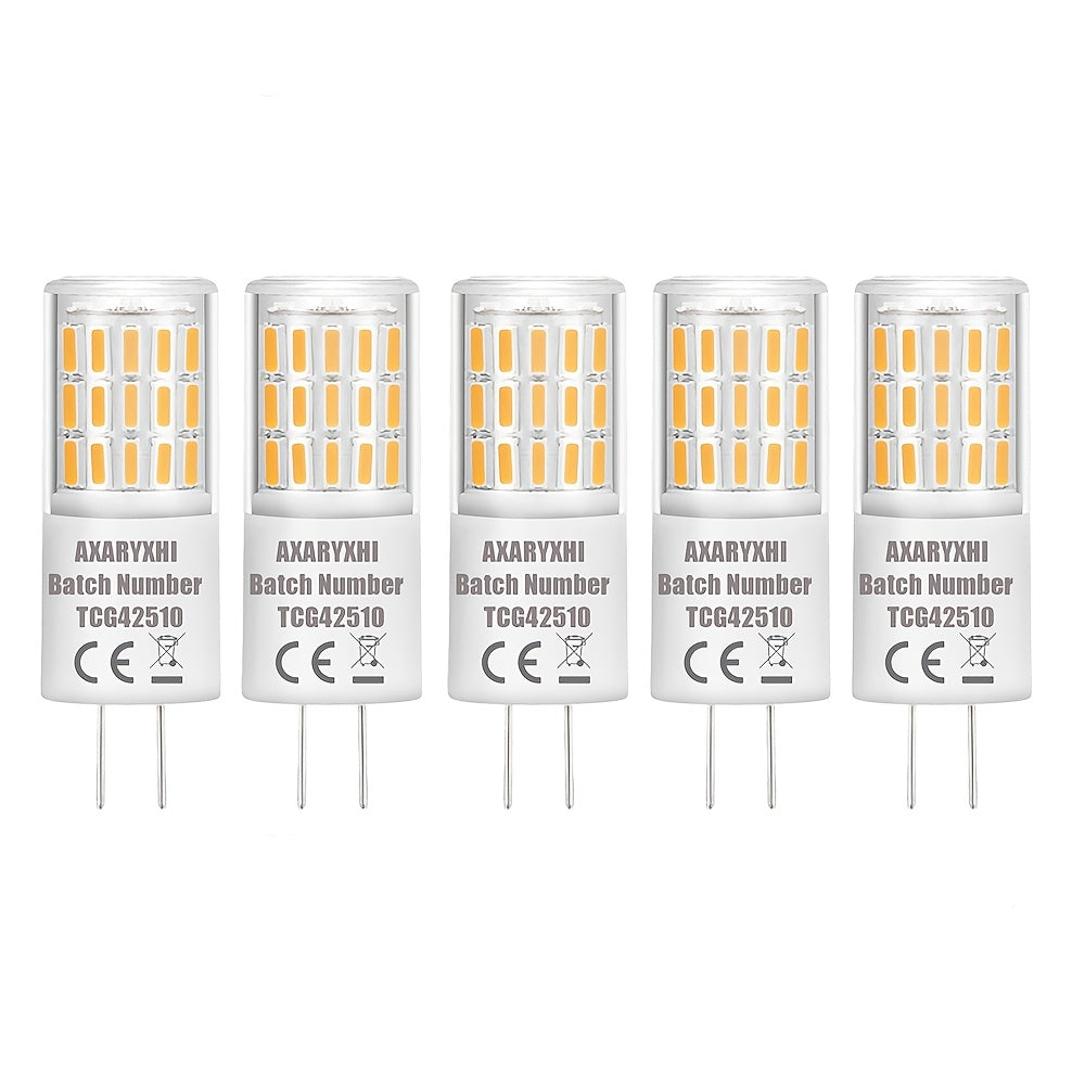G4 LED crystal light G4 bulb LED pin base bulb, warm color 2700K, voltage AC/DC 12V-24V corn light small bulb, 3W home lighting G4 LED light source, LED G4 pin bulb warm white, 5-pack / 10-pack