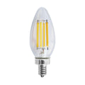 Satco C11 LED bulb 8W clear