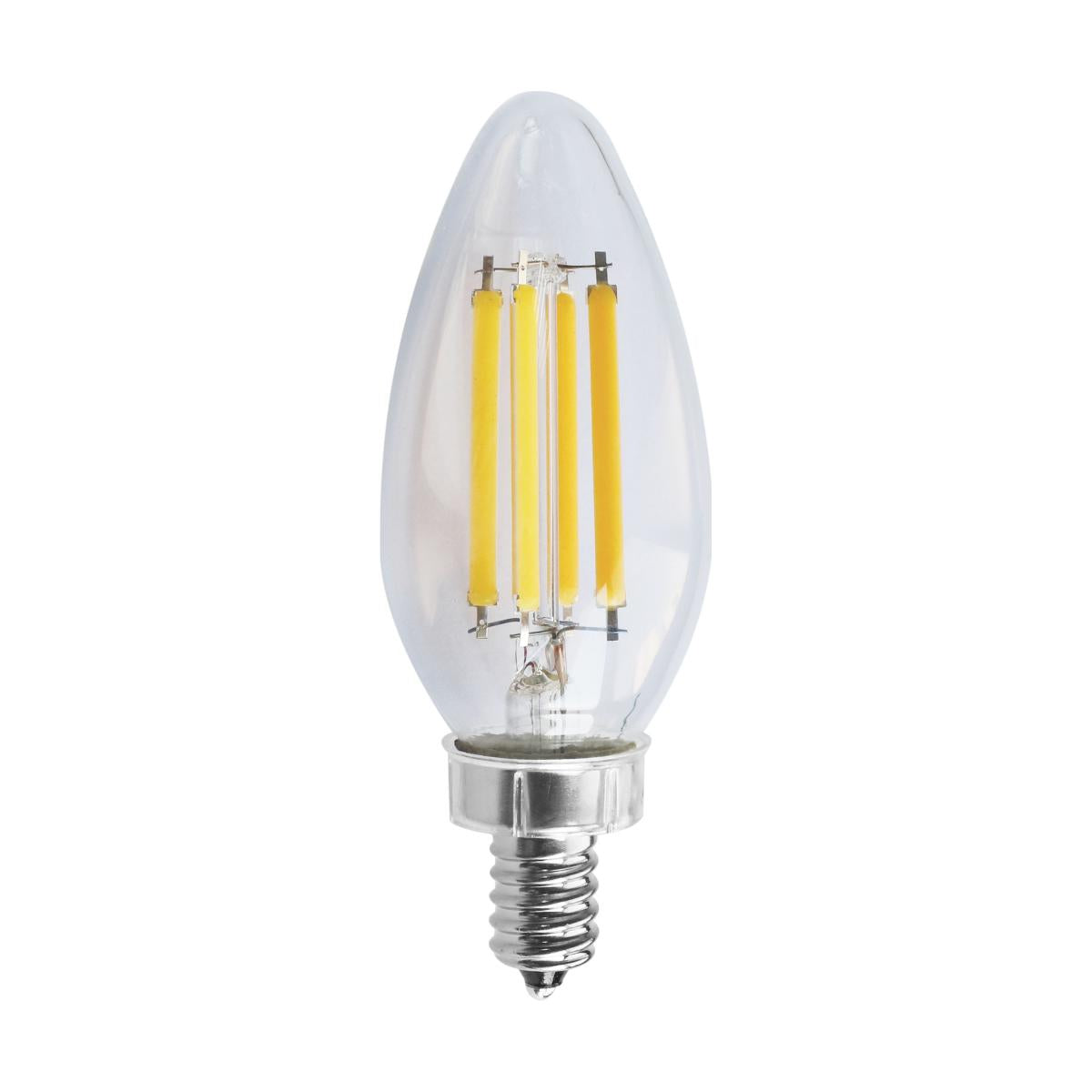 Satco C11 LED bulb 8W clear