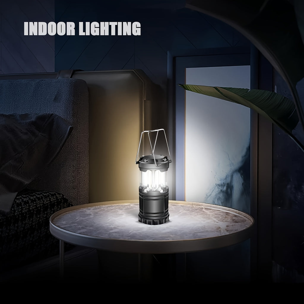 1 LED Camping Light, Ultra-Bright COB Foldable Flashlight, Portable Emergency Light (AAA Batteries Not Included)