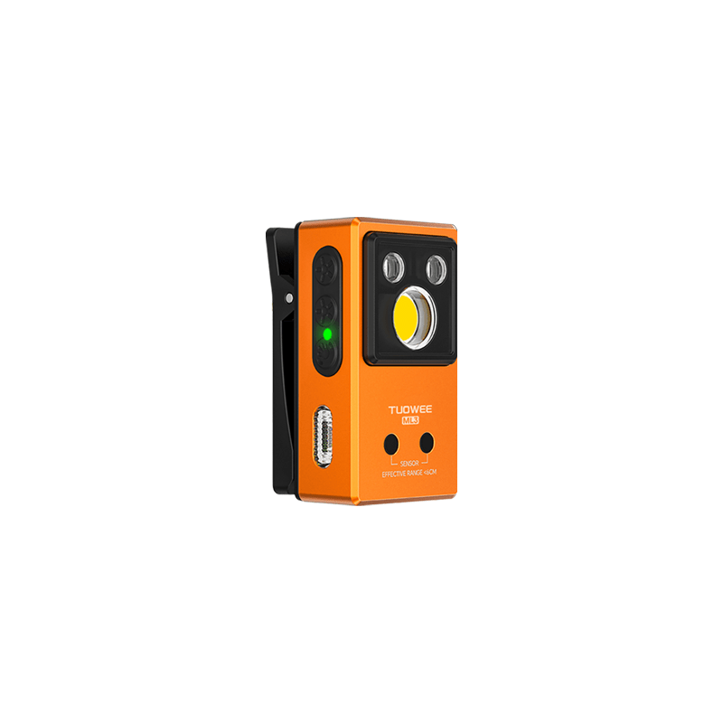 Induction LED Work Light, Rechargeable Clip-On Flashlight with COB and Side Light, Auto On/Off Handheld Lamp, Ideal for Camping, Car Repair, Hiking and Night Patrol
