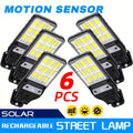 6 Pack Smart Outdoor Security Sensor Light, with Auto On/Off & Remote Control – Infrared Sensor LED Street Light, Perfect for Garden, Driveway, Courtyard and Pathway Lighting