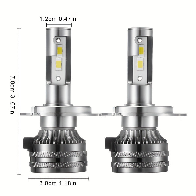 2Pcs H1 LED H7 H4 LED H11 HB3 9005 HB4 9006 9012 HIR2 Bulbs Car Headlights 30000 Lumens 350W Auto Front Light 12V 6500K