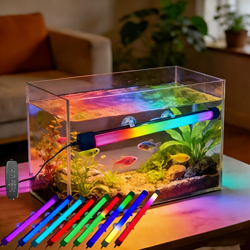 Aquarium light, fish tank light, lighting equipment, multi-functional, suitable for fish growth, multiple lighting modes, suitable for wall mounting on small and medium-sized indoor aquariums, indoor lighting tube, waterproof