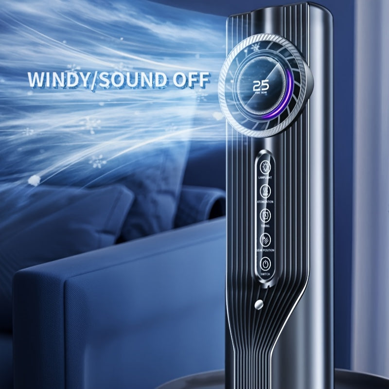 Feel Rapid Cooling in 3 Seconds! 6-Speed USB Portable Air Conditioner Humidifier Fan, Quiet Efficient Operation with 6-Hour Timer, Perfect for Home and Office Use